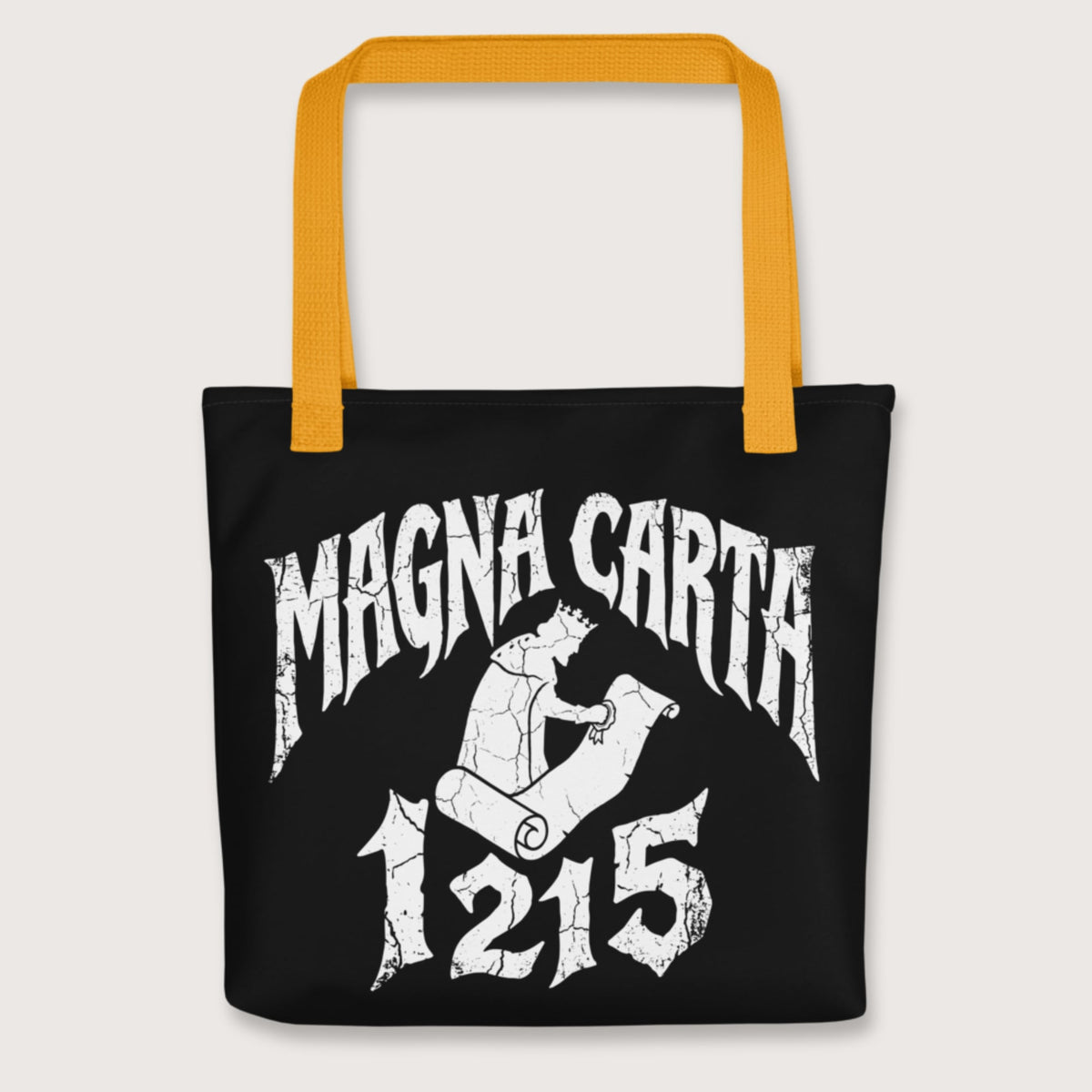 Yellow Magna Carta 1215 Bag - history buff gift by HistoHead
