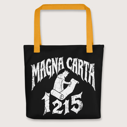 Yellow Magna Carta 1215 Bag - history buff gift by HistoHead
