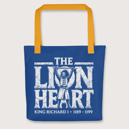 Yellow Richard the Lionheart Bag - history buff gift by HistoHead