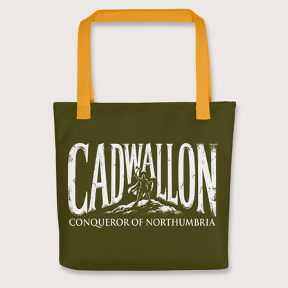 Yellow Cadwallon Conqueror of Northumbria Bag - history buff gift by HistoHead