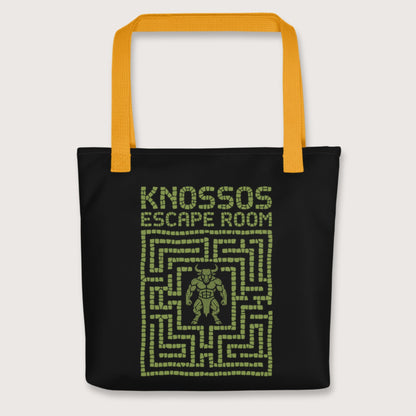 Yellow Knossos Escape Room Bag - history buff gift by HistoHead