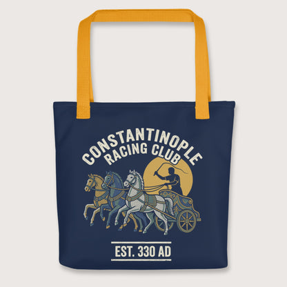 Yellow Constantinople Racing Club Bag - history buff gift by HistoHead