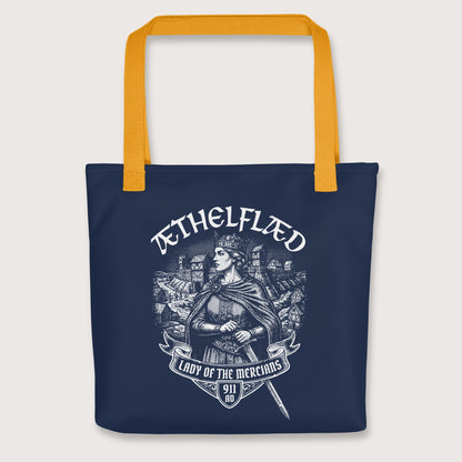 Yellow Æthelflæd Lady of the Mercians Bag - history buff gift by HistoHead