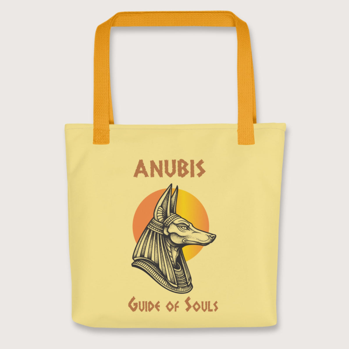 Yellow Anubis Guide of Souls Bag - history buff gift by HistoHead