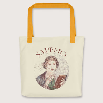 Yellow Sappho Bag - history buff gift by HistoHead