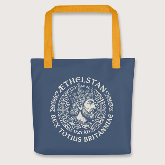 Yellow Æthelstan King of All Britain Bag - history buff gift by HistoHead