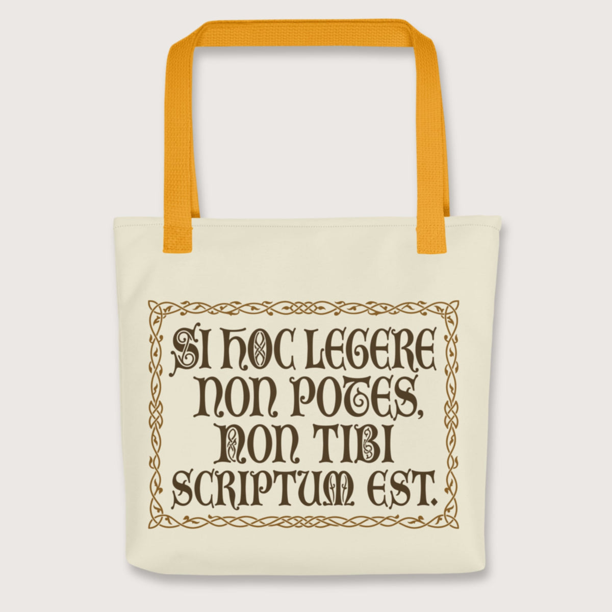 Yellow If You Can't Read This It's Not Written For You Bag - history buff gift by HistoHead