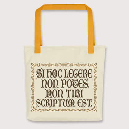 Yellow If You Can't Read This It's Not Written For You Bag - history buff gift by HistoHead