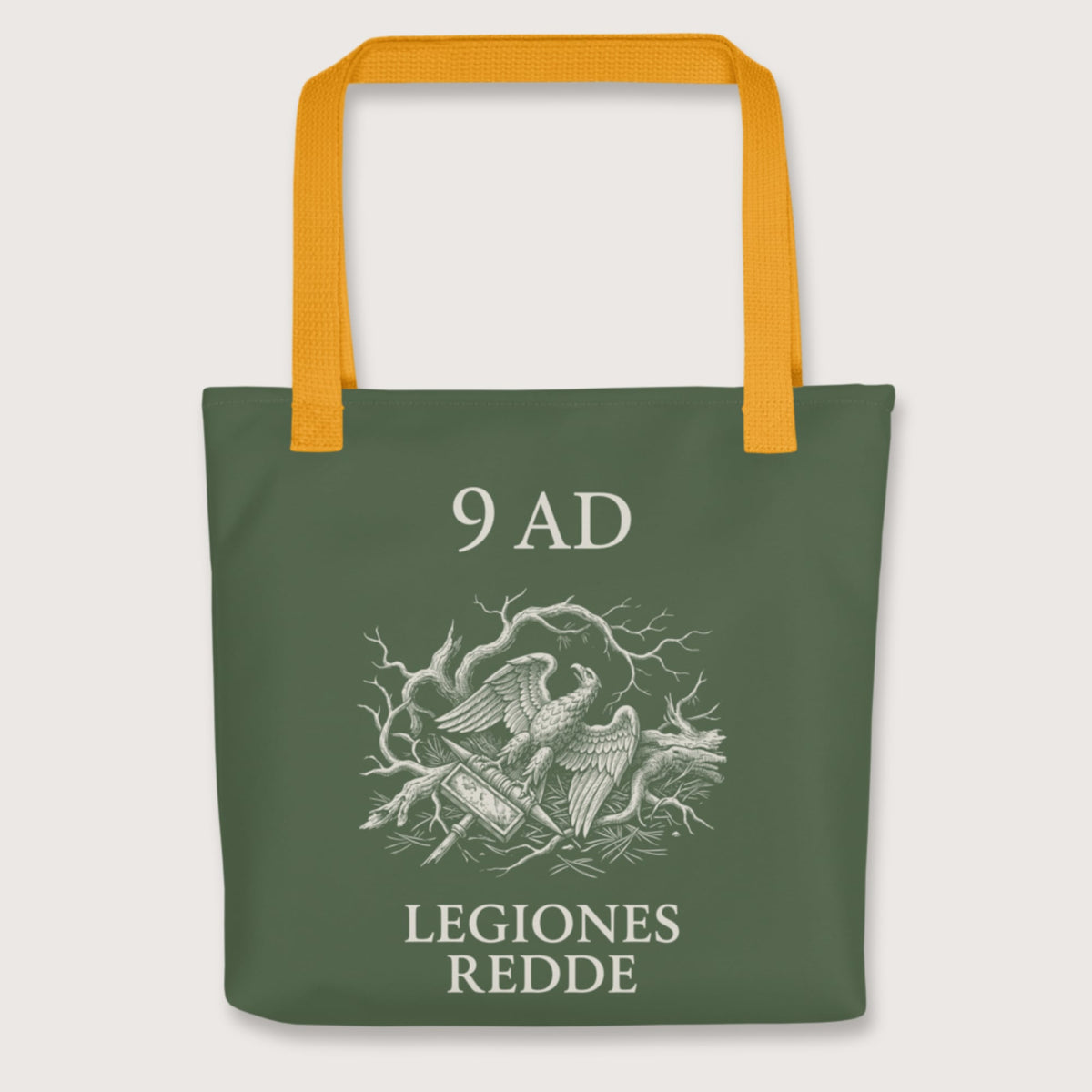 Yellow Give Me Back My Legions Bag - history buff gift by HistoHead