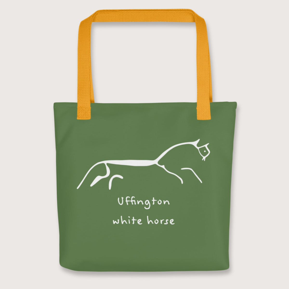 Yellow Uffington White Horse Bag - history buff gift by HistoHead