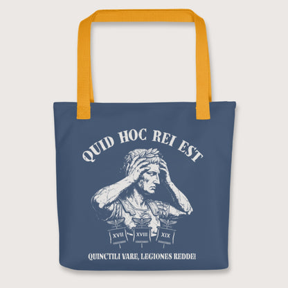 Yellow Augustus What the Hell Is This Latin Bag - history buff gift by HistoHead