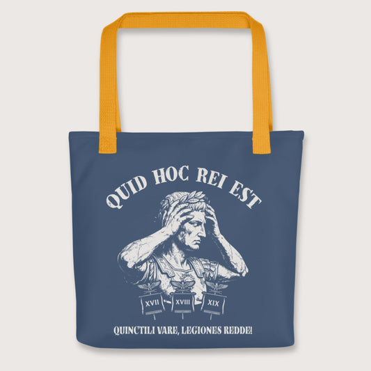 Yellow Augustus What the Hell Is This Latin Bag - history buff gift by HistoHead