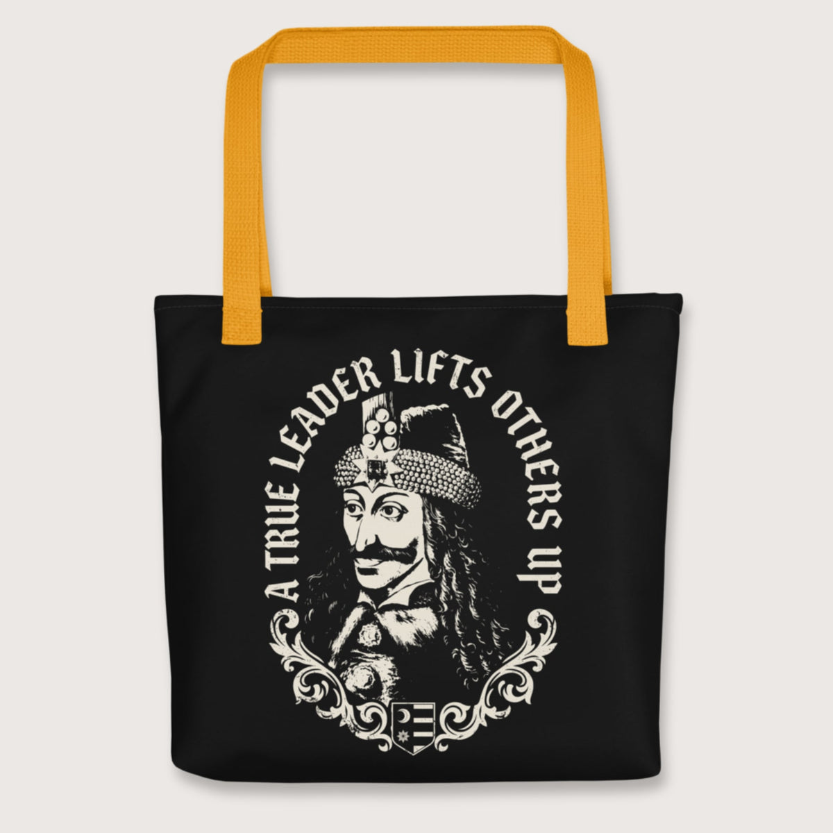 Yellow Vlad the Impaler True Leader Bag - history buff gift by HistoHead