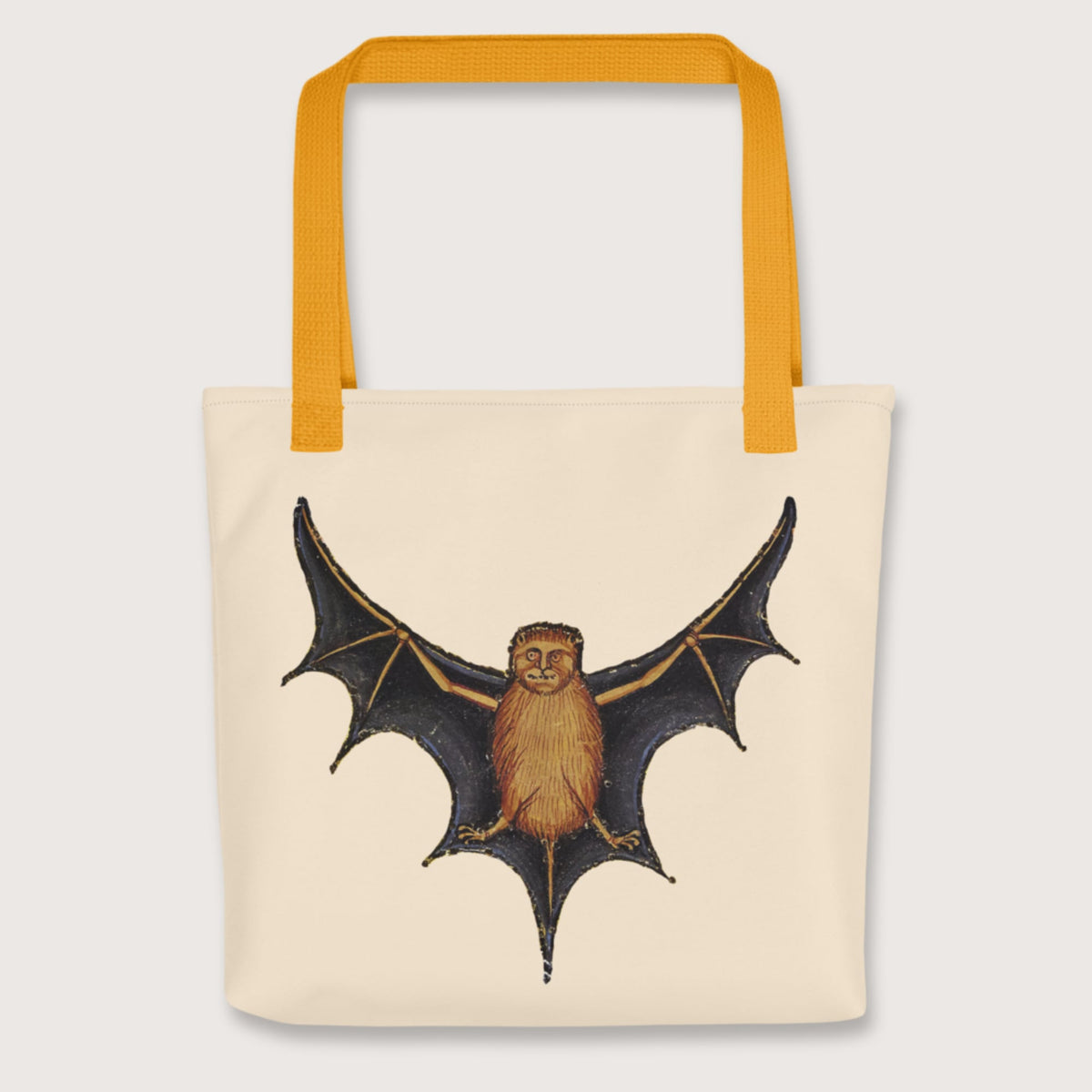 Yellow Weird Medieval Bat Bag - history buff gift by HistoHead
