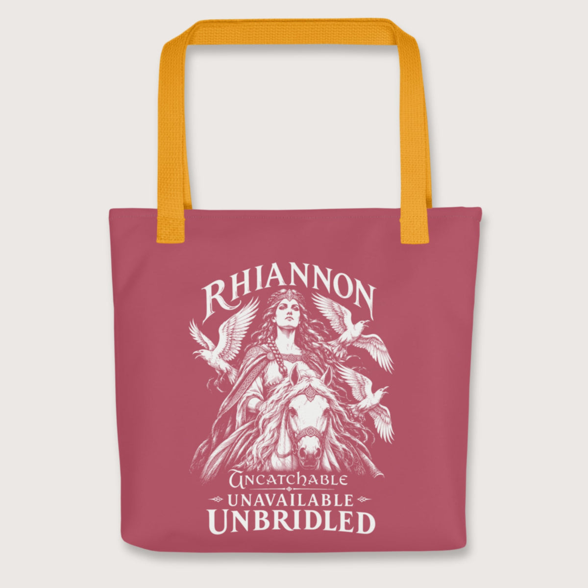 Yellow Rhiannon Uncatchable Unavailable Unbridled Bag - history buff gift by HistoHead