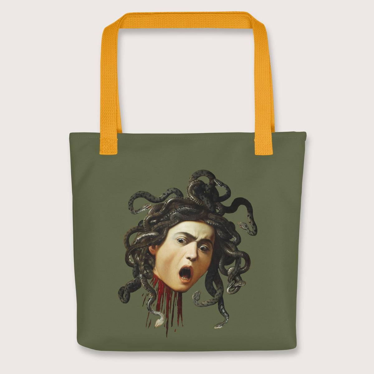 Yellow Medusa by Caravaggio Bag - history buff gift by HistoHead