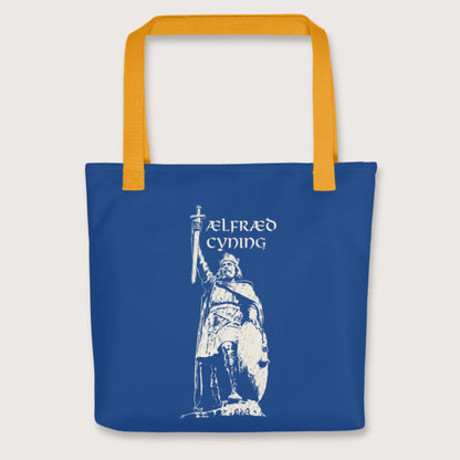 Yellow Alfred the Great Bag - history buff gift by HistoHead