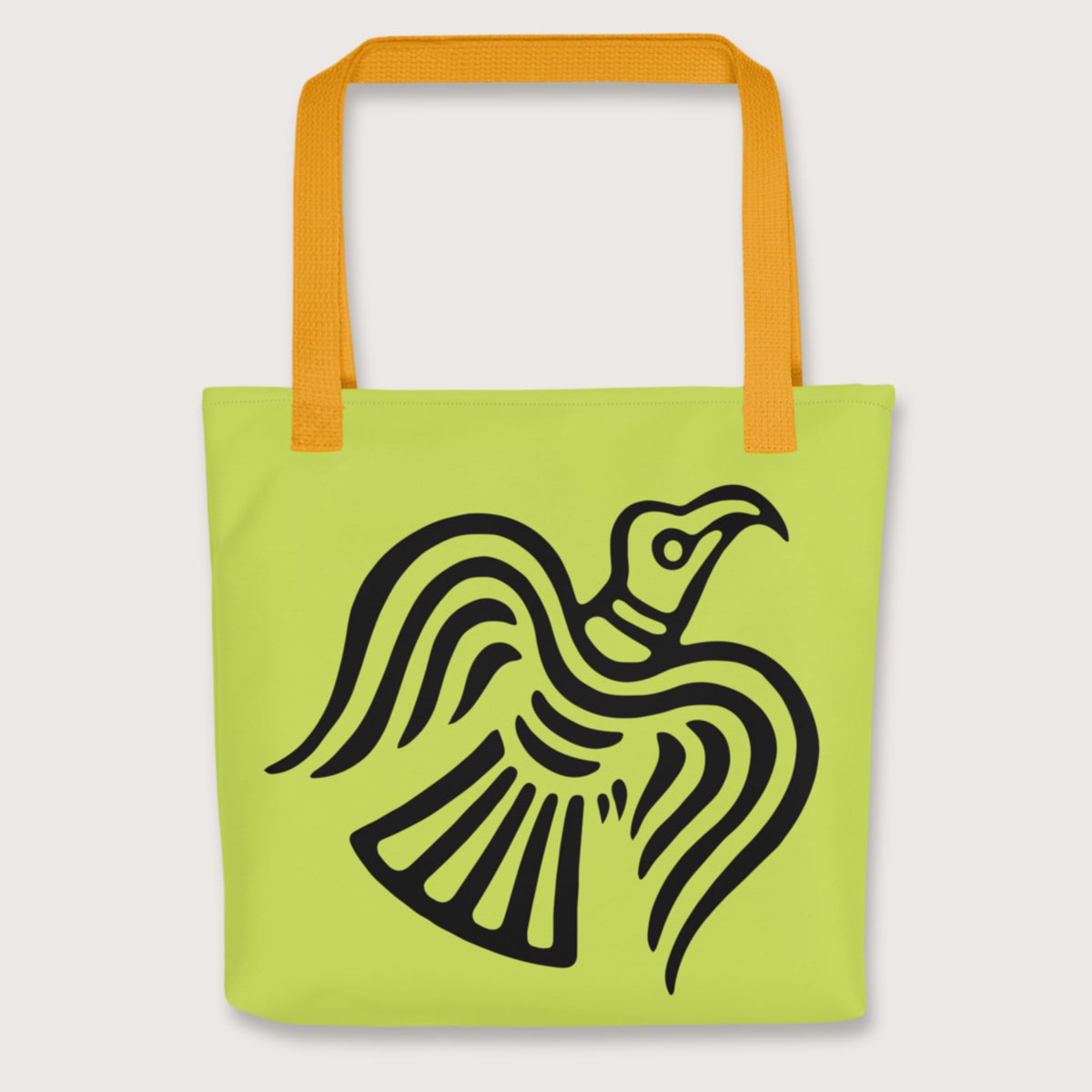 Yellow Viking Raven Symbol Bag - history buff gift by HistoHead