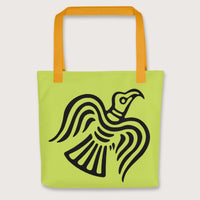 Yellow Viking Raven Symbol Bag - history buff gift by HistoHead