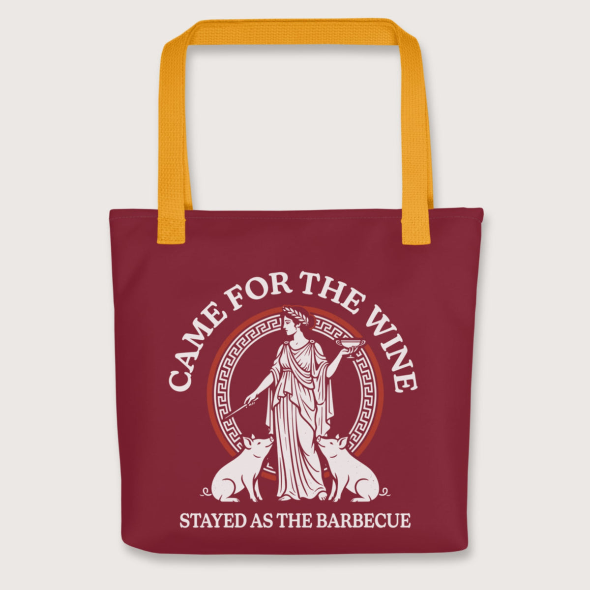 Yellow Circe Barbecue Bag - history buff gift by HistoHead