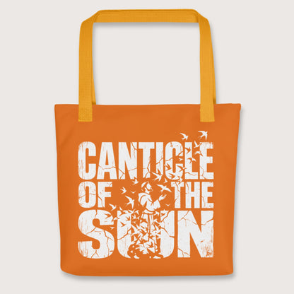 Yellow Canticle of the Sun Saint Francis of Assisi Birds Bag - history buff gift by HistoHead