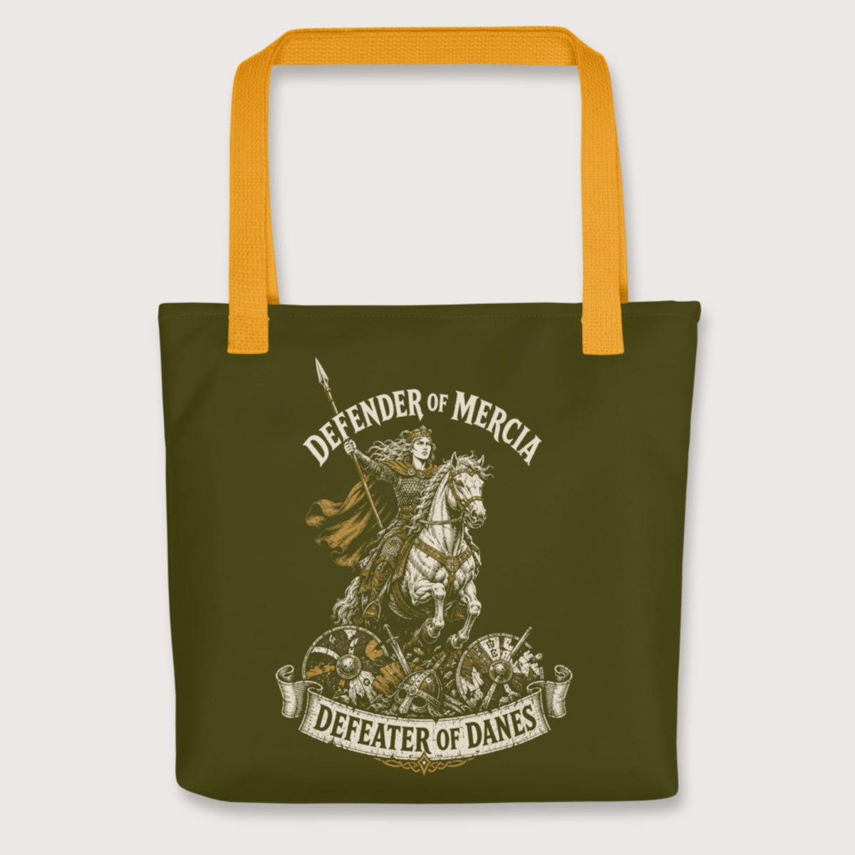 Yellow Æthelflæd Defender of Mercia Bag - history buff gift by HistoHead
