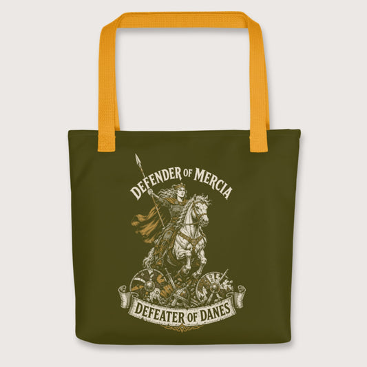 Yellow Æthelflæd Defender of Mercia Bag - history buff gift by HistoHead