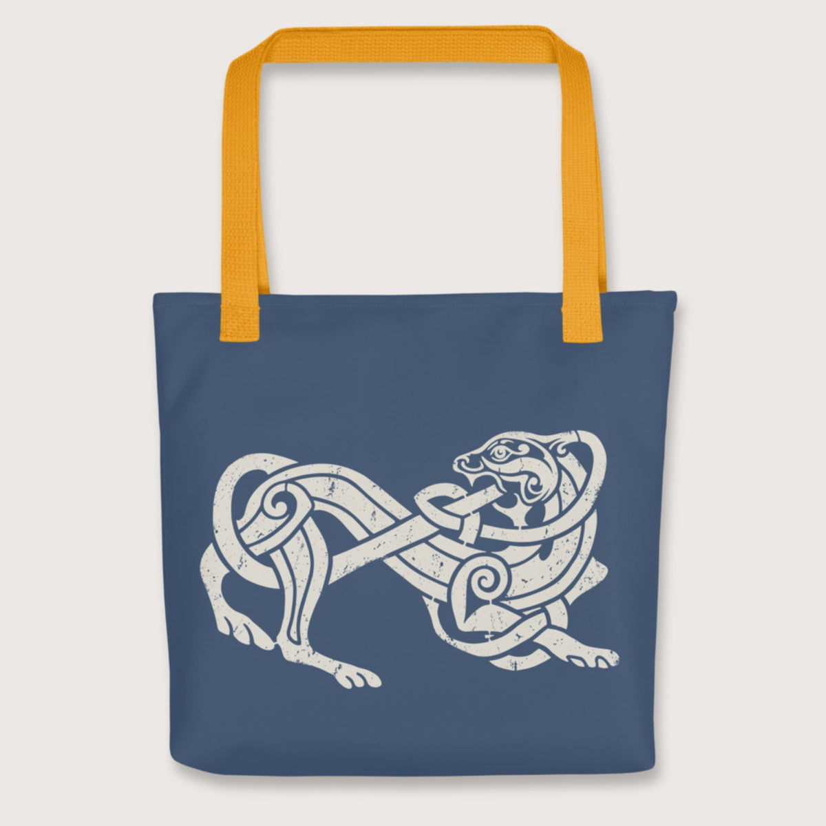 Yellow Norse Lion Bag - history buff gift by HistoHead