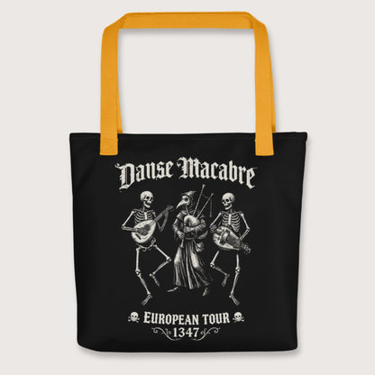 Yellow Danse Macabre European Tour Bag - history buff gift by HistoHead