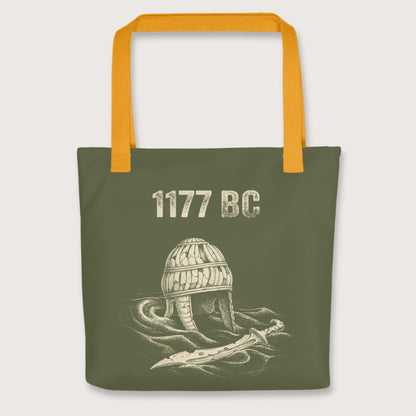 Yellow 1177 BC Bag - history buff gift by HistoHead