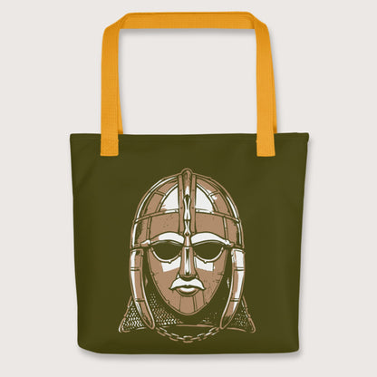 Yellow Sutton Hoo Helmet Bag - history buff gift by HistoHead