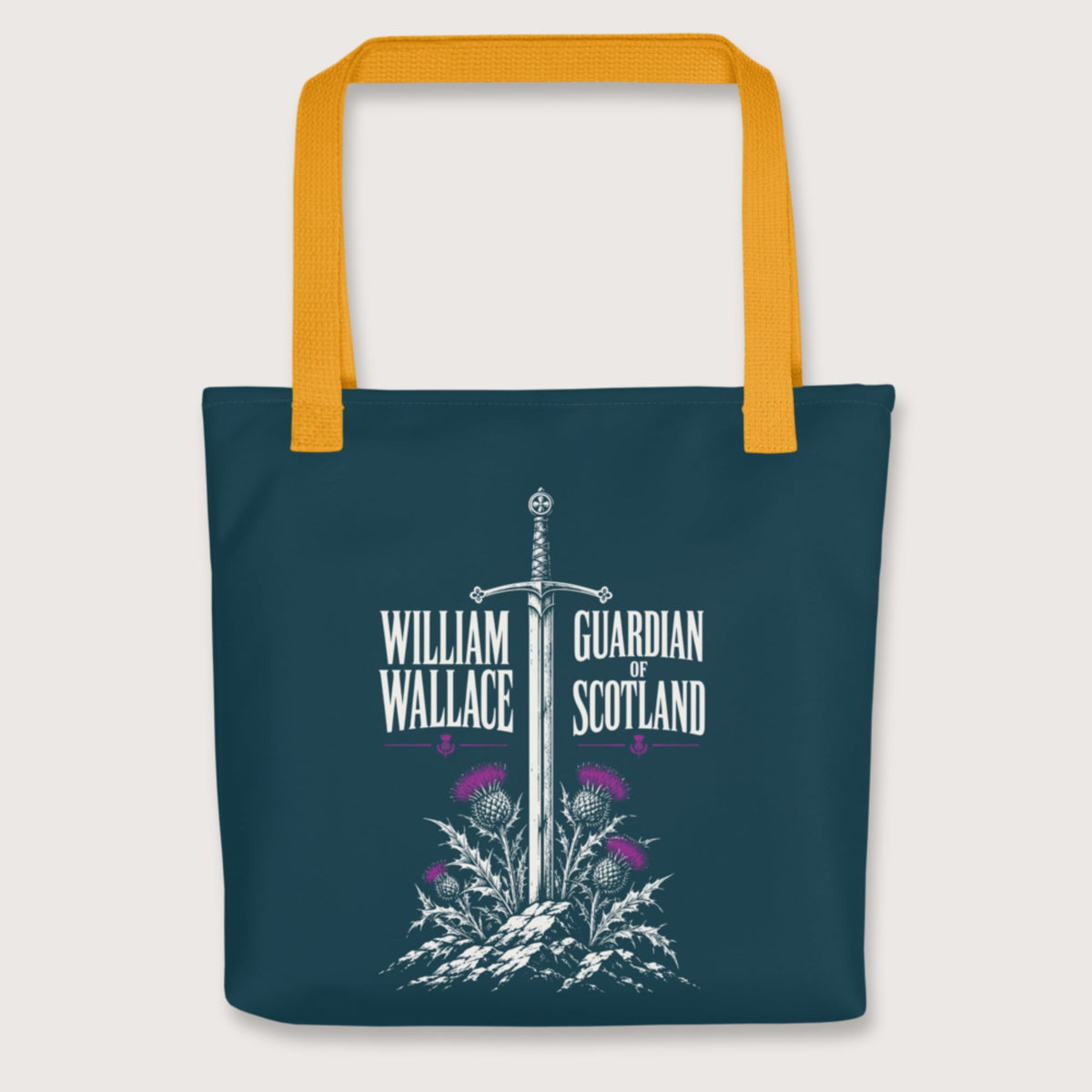 Yellow William Wallace Bag - history buff gift by HistoHead