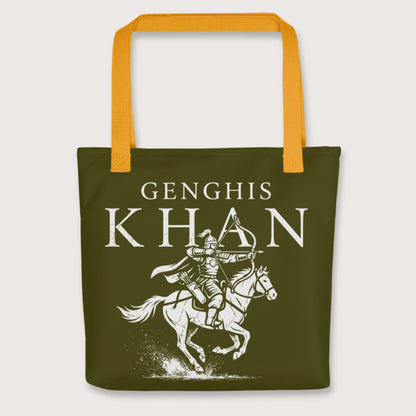 Yellow Genghis Khan Bag - history buff gift by HistoHead