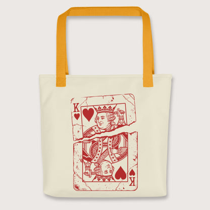 Yellow Louis XVI Playing Card Bag - history buff gift by HistoHead