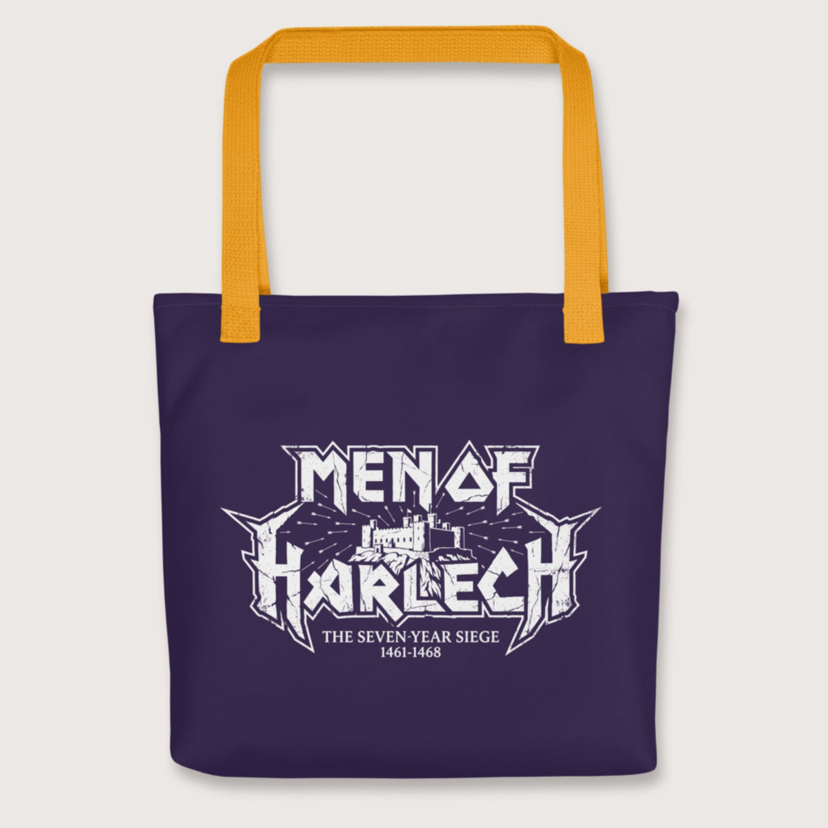 Yellow Men of Harlech Bag - history buff gift by HistoHead