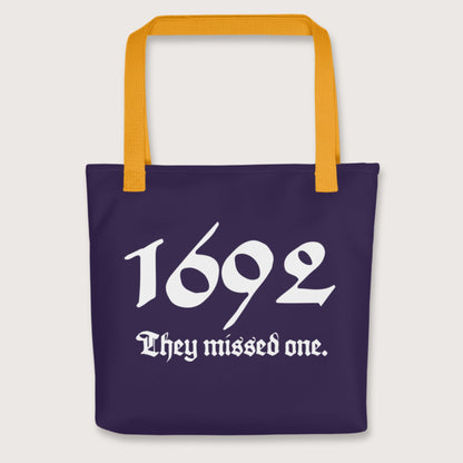Yellow 1692 Witch Trials Bag - history buff gift by HistoHead