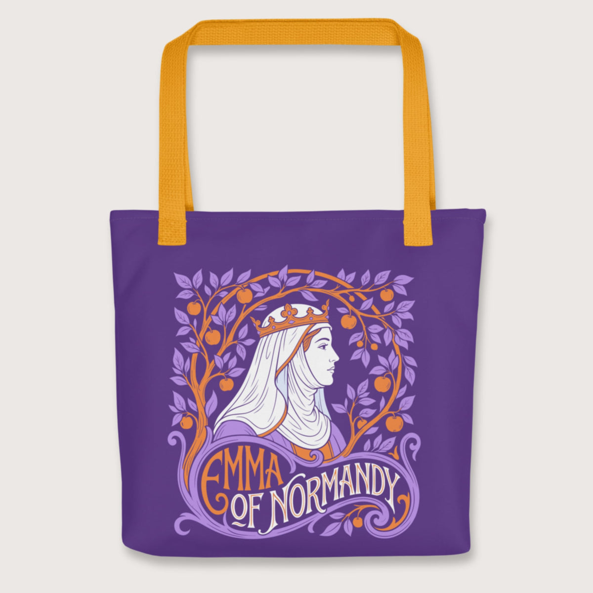 Yellow Emma Of Normandy Bag - history buff gift by HistoHead