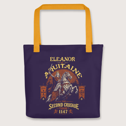 Yellow Eleanor of Aquitaine Second Crusade Tour Bag - history buff gift by HistoHead