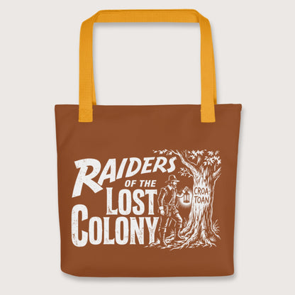 Yellow Raiders of the Lost Colony Bag - history buff gift by HistoHead