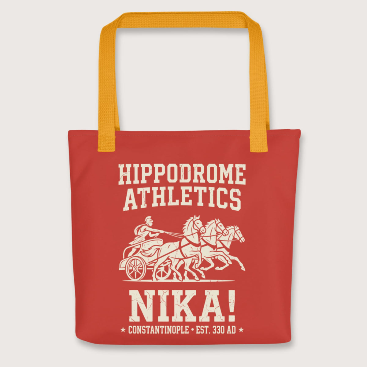 Yellow Hippodrome Athletics Bag - history buff gift by HistoHead