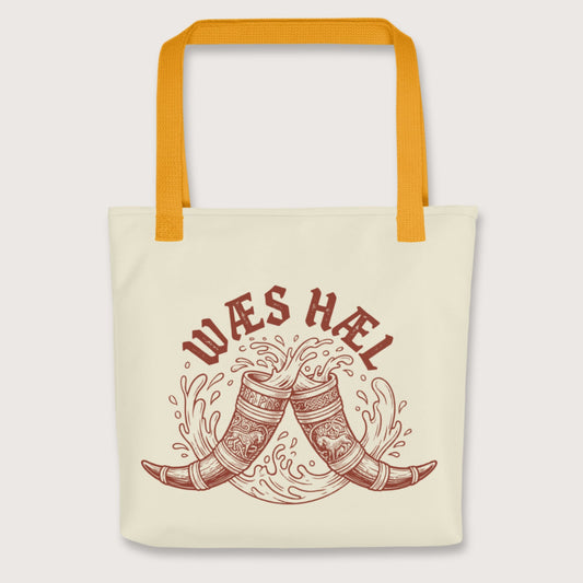 Yellow Wæs Hæl Bag - history buff gift by HistoHead