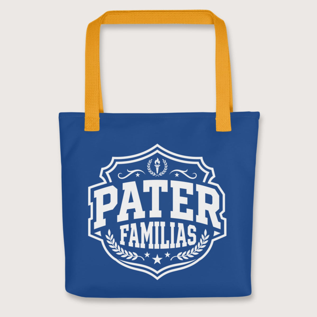 Yellow Pater Familias Latin Bag - history buff gift by HistoHead