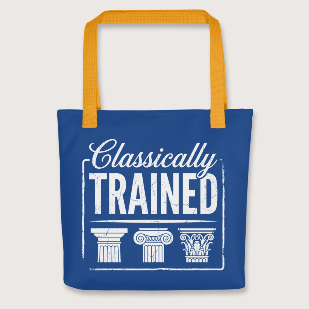 Yellow Classically Trained Bag - history buff gift by HistoHead