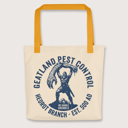 Yellow Geatland Pest Control Bag - history buff gift by HistoHead