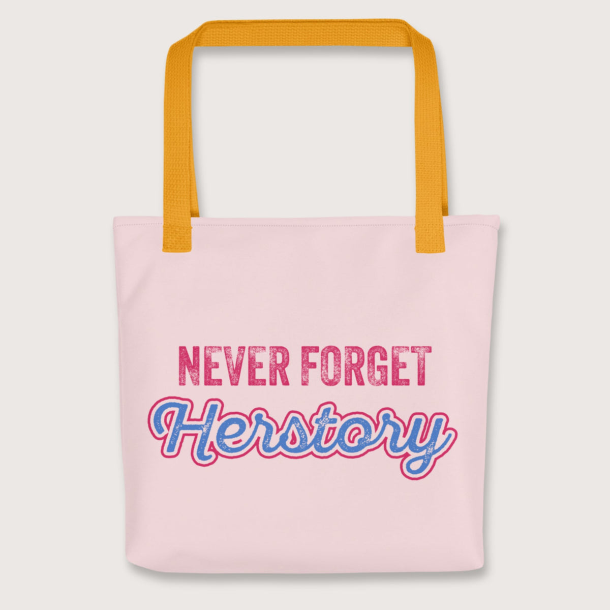 Yellow Herstory Bag - history buff gift by HistoHead