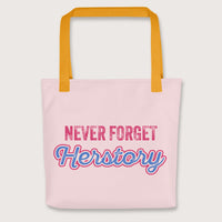 Yellow Herstory Bag - history buff gift by HistoHead