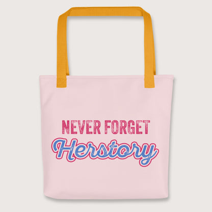 Yellow Herstory Bag - history buff gift by HistoHead