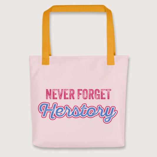 Yellow Herstory Bag - history buff gift by HistoHead