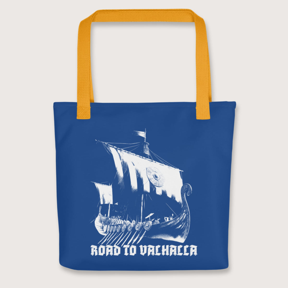 Yellow Road to Valhalla Bag - history buff gift by HistoHead