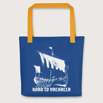 Yellow Road to Valhalla Bag - history buff gift by HistoHead